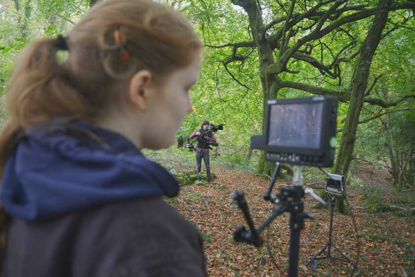 BTS still from film production in Devon shot by Cornwall based Unit stills photographer Gavin Parsons
